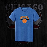 Men's Knicks Fresh Logo Blue Short Sleeve T-Shirt FengYun,baseball caps,new era cap wholesale,wholesale hats